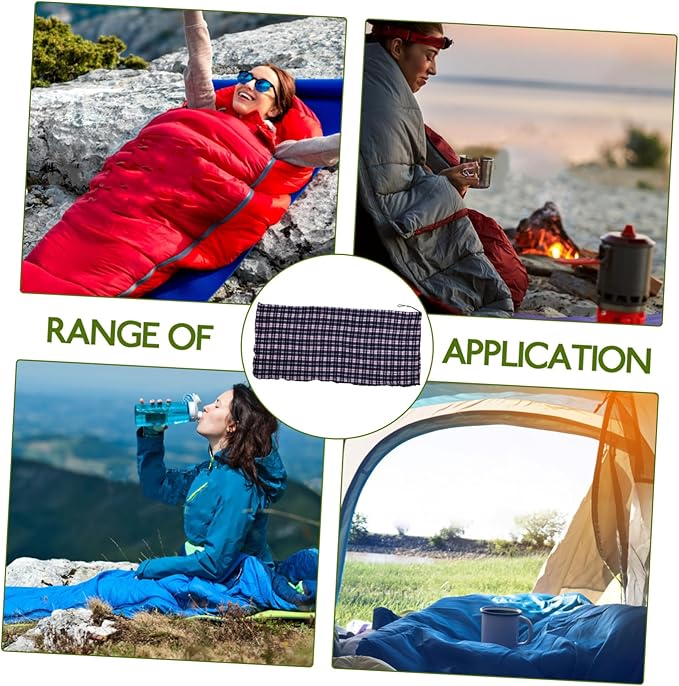 Yardwe Portable Lightweight Adult Down for Camping Machine Washable Fleece Liner Comfortable Indoor Outdoor Use Warm and Compact for Hiking Picnic Travel