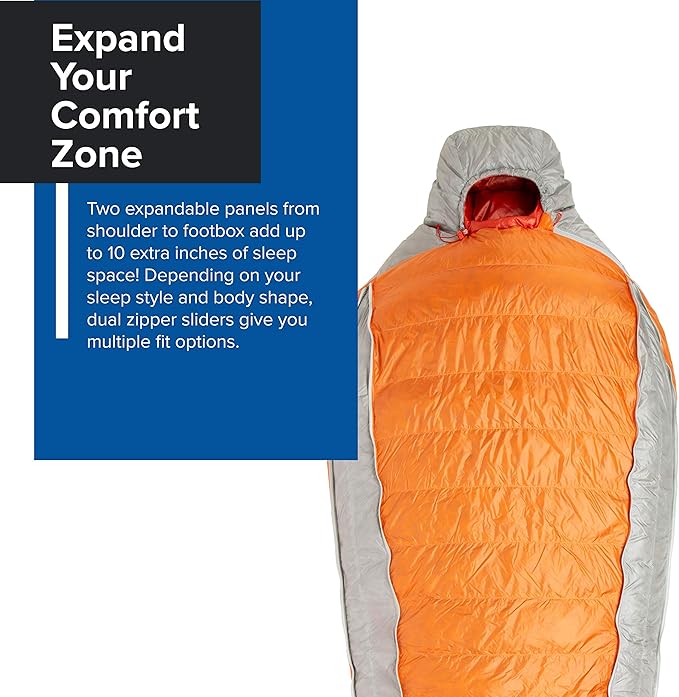 Big Agnes Torchlight Ultralight Sleeping Bag w/850 DownTek for Backpacking and Camping 30 Degree Regular