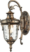 SAMTEEN Bronze Outdoor Light Fixtures Wall Mount 15.8 H Waterproof Exterior Wall Sconce with Hammered Glass Shade Outside Porch Light for House Garage Front Door