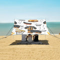 Cute and Simple Dachshund Dog Camping Sun Shelter Beach Tent Portable Beach Sun Shade Outdoor Canopy for Camping Trips Fishing Picnic