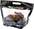 Restaurantware-12.7 x 5.7 x 10.4 Inch Plastic Food Delivery Bags Hot Bags For Food Delivery - Clear Window Built-In Handles 100 Black Carriers For Hot  Zipper For Rotisserie Chicken