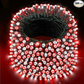 XURISEN Christmas Lights Outdoor 197FT 500 LED Green Wire String Lights 8 Modes with Timer Memory Waterproof Fairy Light Plug in for Xmas Tree Wedding Yard Party Holiday Decorations(Red+White)