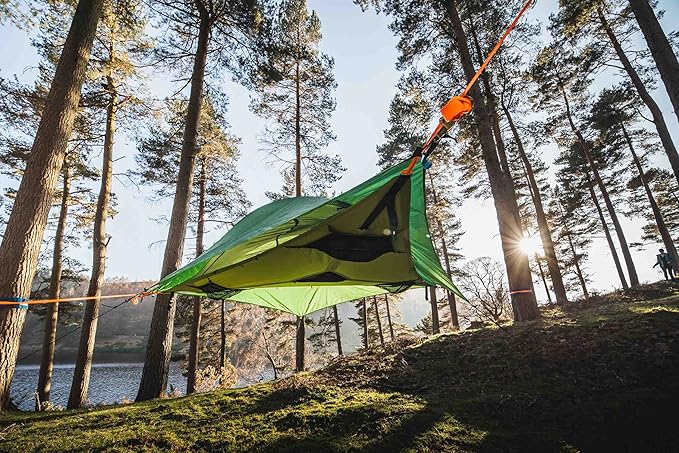 Tentsile Stingray V3 Tree Tent Camping Hammock Tent 3P Capacity Portable Tree House Shelter for Campers Backyards Campgrounds Designed in The UK
