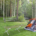 Large Outdoor Portable Sleeping CotPortable Lightweight Folding Camping Cot BedElevated Camping Bed TentFolding Outdoor Travel Cotwith Carry Bagfor Patio Hiking Picnic Travel (Army Green)