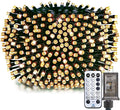 Minetom Christmas Lights 128ft 400 LED Outdoor Christmas Tree Lights with Remote 8 Modes String Lights Plug-in Mini Xmas Tree Lights with Timer for Outside Party Decor Warm White