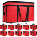 Bodaon 10-Pack Insulated Food Delivery Bag XXXL Catering/Pizza Cooler Bags Rideshare Delivery Bag Warmer/Frozen Cold/Hot Thermal Styrofoam Carrier for Car/Travel/Shopping