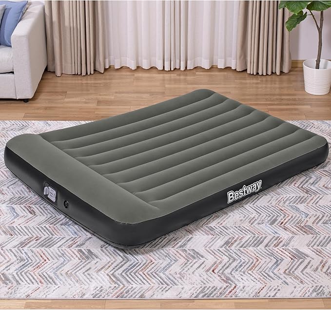 Bestway Tritech Air Mattress Queen 12” with Built-in Battery Pump