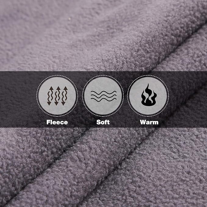 REDCAMP Large Waterproof Stadium Blanket for Cold Weather Soft Warm Fleece Camping Blanket Windproof for Outdoor Sports Dark Blue