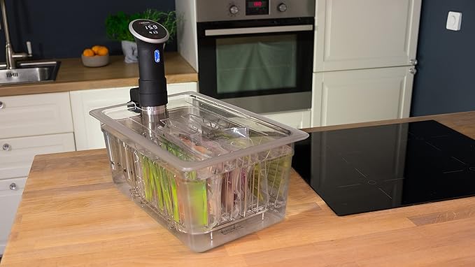 C10L-AP Lid for LIPAVI C10 Sous Vide Container with cut-out for the Anova Precision immersion circulator