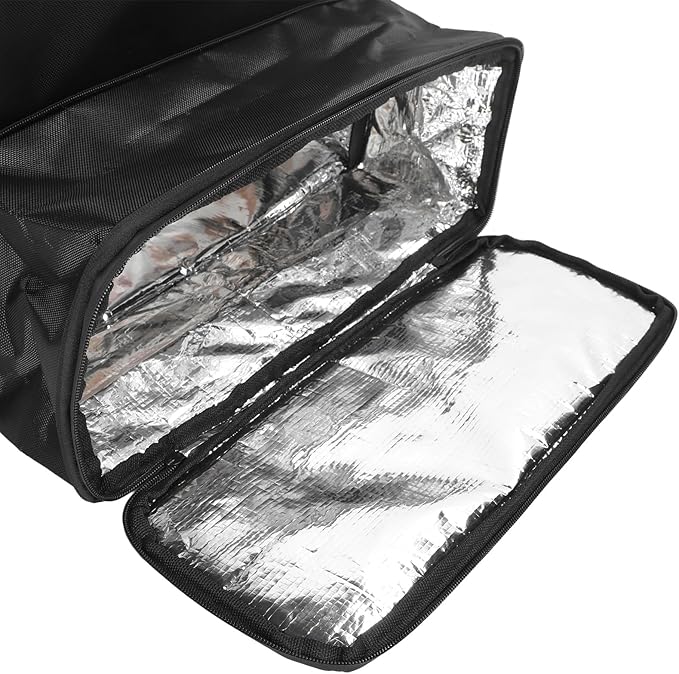Food Delivery Backpack Insulated Bag for Pizzas Ergonomic Design Expandable for Large Orders Ideal for Delivery Riders