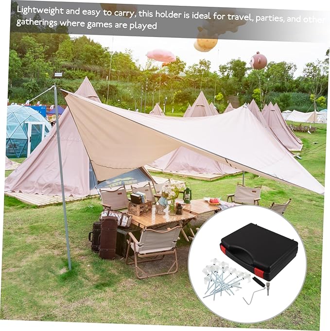 BESPORTBLE 1Set Heavy Duty Camping Stakes Threaded Ground Anchors for Tents Canopies and Outdoor Events Durable Construction Easy Installation and Removal Versatile