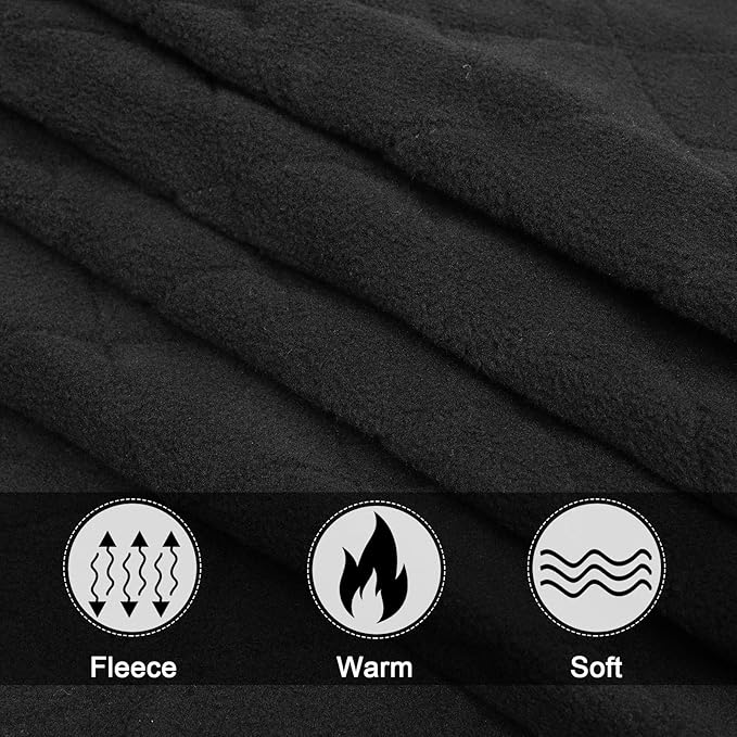 Preboun 4 Pack Large Waterproof Stadium Blankets Thick Warm Fleece Picnic Camping Blankets for Cold Weather Football Games Concerts Beach Outdoor Activities Homeless Donations(Multi)