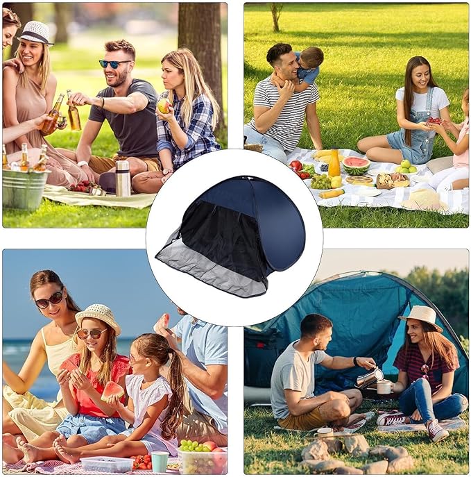 Portable Sleeping Tent for Head | Foldable Light-Proof Canopy | Pop-Up Windproof and Blackout Cover | Ideal for Daily Use and Travel