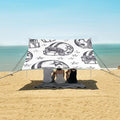 Rugby Pattern (49) Camping Sun Shelter Beach Tent Portable Beach Sun Shade Outdoor Canopy for Camping Trips Fishing Picnic