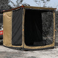 ALL-TOP Awning Room with Floor 8.2' x 10' Rip-Stop 210D Oxford Awning Tent with Bug-Resistance Mesh Waterproof Sun Shelter for Overland Camping(Black Coating Room Only)