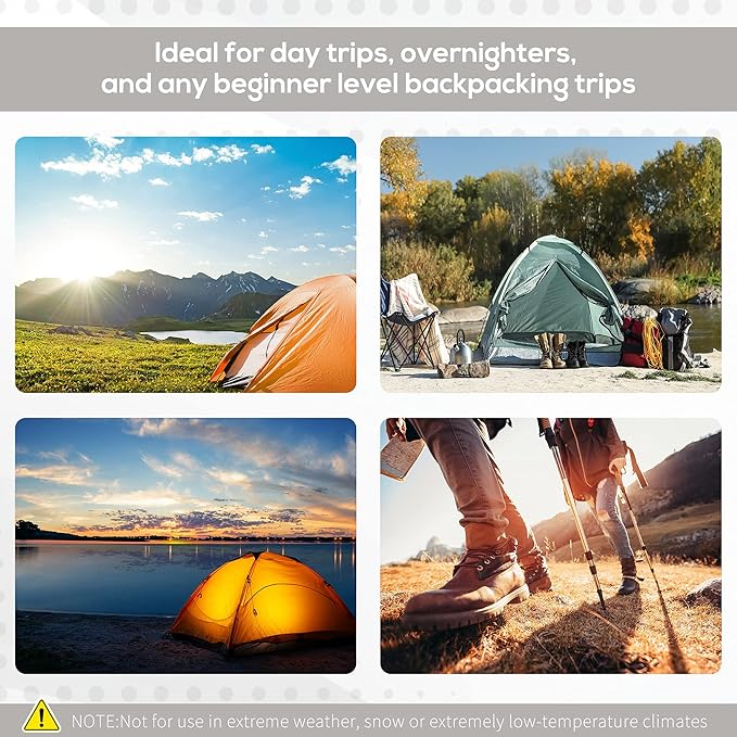 Outsunny 2-3 People Pop Up Camping Tent Waterproof Automatic Instant Tent Portable Cabana Beach Tent with Rainfly Carry Bag Windows and Doors Outdoor Camping Hiking Indoor