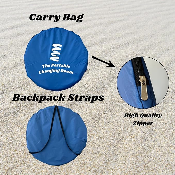 Portable Changing Room Pop Up Pod - Privacy Tent Dressing Room Tube or Portable Toilet Stall with Carry Bag for Camping Beach or Outdoor by The Portable Changing Room
