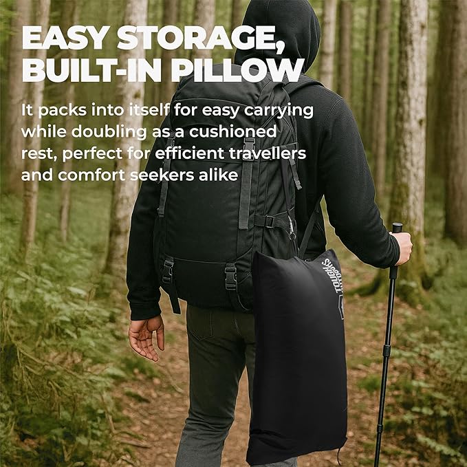 Tough Outdoors 5 in 1 Camping Poncho - Packable Blanket - Wearable Sleeping Bag Adult - Sleeping Bag Poncho - Waterproof