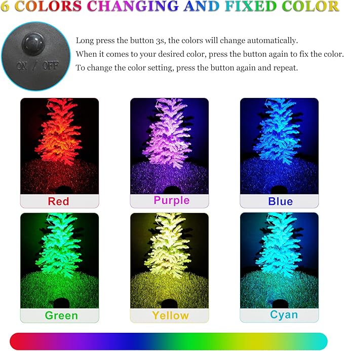 Solar Spot Lights Outdoor Color ChangingSolar RGB Spotlights Waterproof Colored Landscape Lighting Auto ON/Off Adjustable Garden Lights for Yard Garden Driveway Pool Lawn (6-in-1)