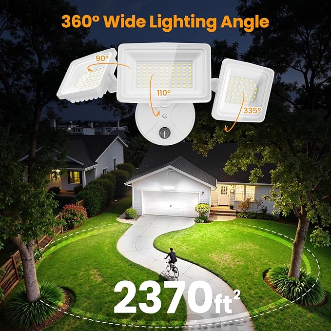 Onforu Dusk to Dawn Flood Lights Outdoor130W Outdoor Lighting6500K 13000LM White Super Bright LightsIP65 Waterproof Hardwired LED Security Lights for GarageYardOutside