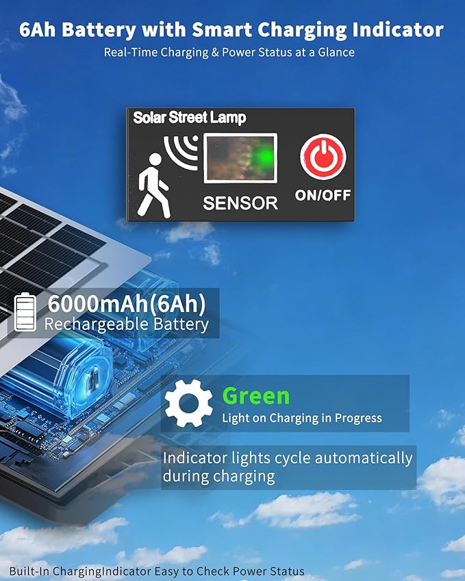Ofuray Solar Lights Outdoor Waterproof 3000K/4000K/6500K Dusk to Dawn Solar Security Light with Motion Sensor &amp Remote Control IP66 Waterproof High Power LED Lighting for WallYardOutside Tri-2