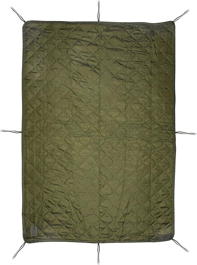 MEDALS OF AMERICA EST. 1976 Military Gear Blanket Poncho Liners Woobie Emergency Blanket - Military Surplus Cold Weather Camping and Hunting Woobie Blanket (OD Green)