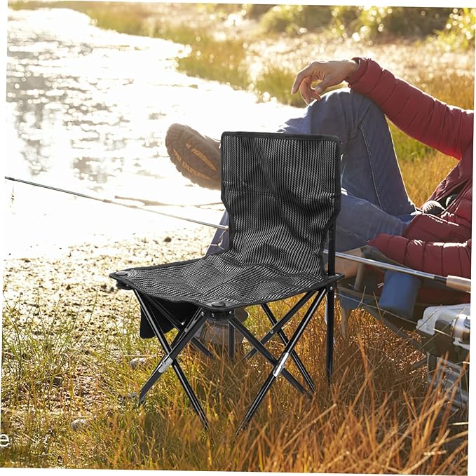 SUPVOX Portable Folding Beach Chair Carrying Bag Compact and Lightweight Outdoor Chair for Camping Fishing and Hiking and Comfortable Design for