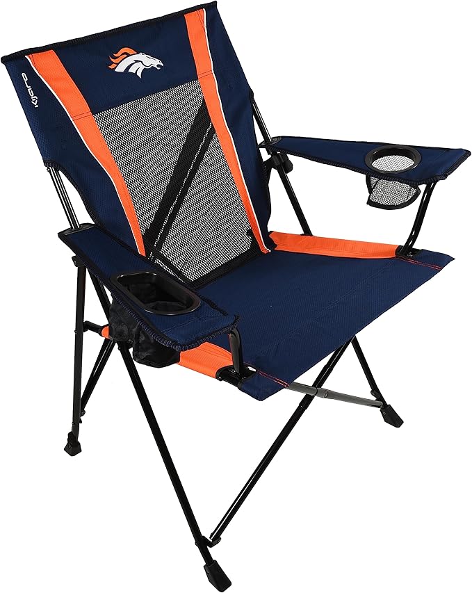 Kijaro Sports Fan Folding Chair 26 L x 35.5 W x 37 H Denver Broncos