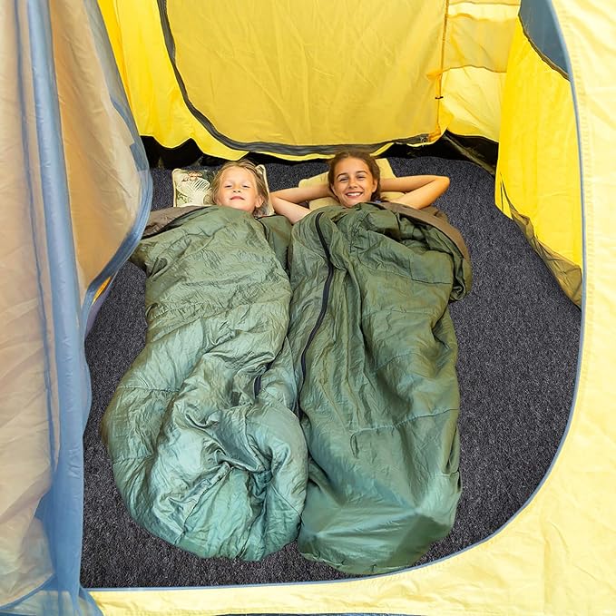 Camping Tent Carpet Mat 6.5x5 Ft Waterproof Rug Liner - Portable Under Tent Mat to Keep Floor Dry Blanket Moisture Barrier for Camping Gear Outdoor Picnic Supplies