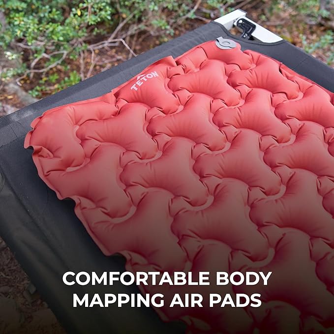 Teton Altos Inflatable Sleeping Pad Sleeping Mat for Camping Backpacking Hiking Budget Friendly and Durable