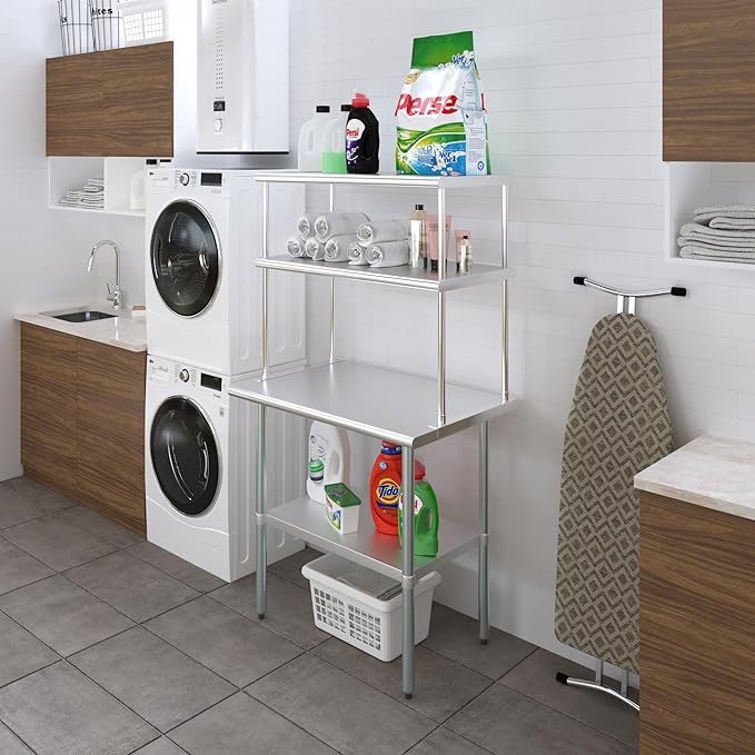 AmGood Double OverShelf Stainless Steel NSF - Many (36 Long x 18 Deep)