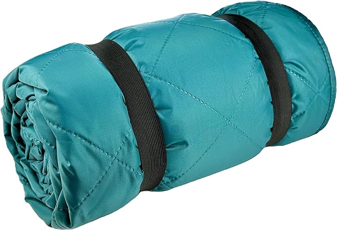 DOWN UNDER OUTDOORS Large Waterproof Windproof Extra Thick 350 GSM Quilted Fleece or Sherpa Stadium Blanket