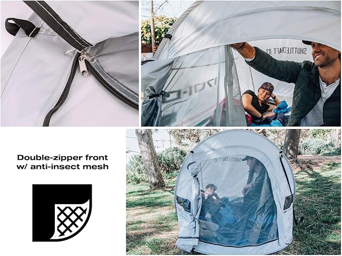 Star Trek: The Next Generation Shuttlecraft Justman 2-Person Camping Tent | Indoor and Outdoor Activities | Pop-Up Camping Tents &amp Shelters Accessories | 95 x 47 x 43 Inches
