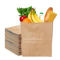 Concession Essentials Paper Grocery Bags 12x7x17 inches 57lb Kraft Brown 125 Count