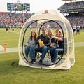 Sports Tent Pop Up Shelter – Waterproof Outdoor Bubble Tent with Floor Mat &amp Top Cover 2/4 Person Clear Bubble Tents for Sports Events Camping Cheering and Fishing