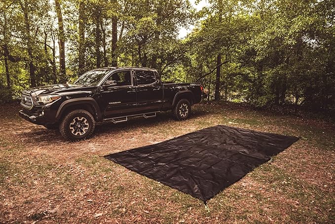 Gazelle Tents™ T3 Tandem Tent Footprint 300D Waterproof Ground Tarp 4 Tack Down Stakes GA113
