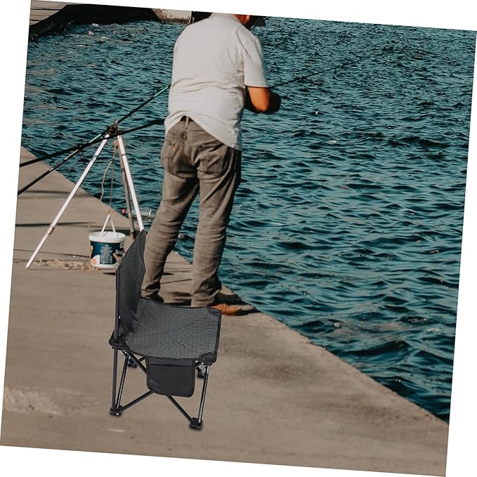 1pc Portable Lightweight Folding Chair for Outdoor Activities Compact Garden and Camping Stool Space-Saving Design for Fishing and Hiking and Comfortable Seating