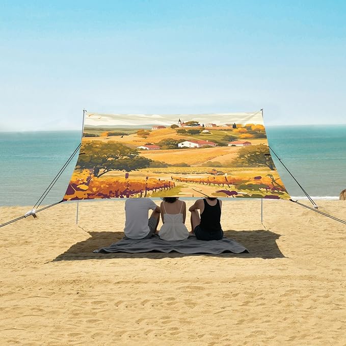 Camping Sun Shelters Autumn Fields Beach Canopy 126 * 110.2in
