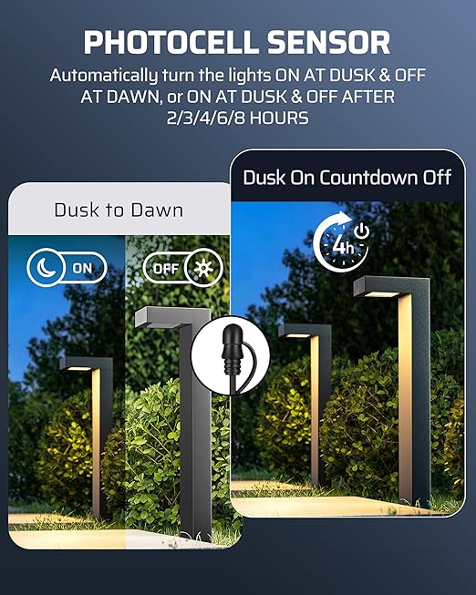 DEWENWILS 300W Low Voltage Landscape Transformer with 2 Zones 120V AC to 15V DC Low Voltage Transformer with Remote Photocell Sensor &amp Timer Outdoor Landscape Lighting for Spot Light Steplight