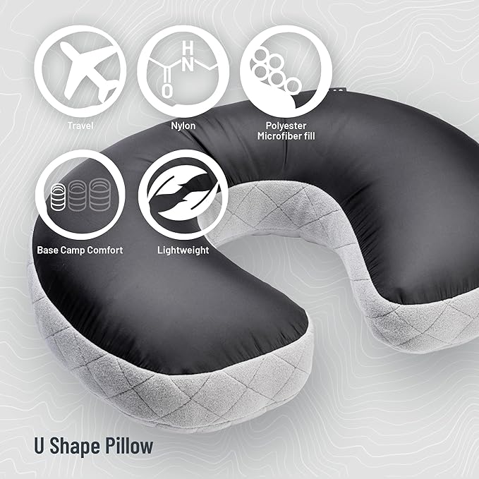 COCOON - Premium - Ergo Aircore Pillow Ultralight - U-Shaped- One Size (Grey)