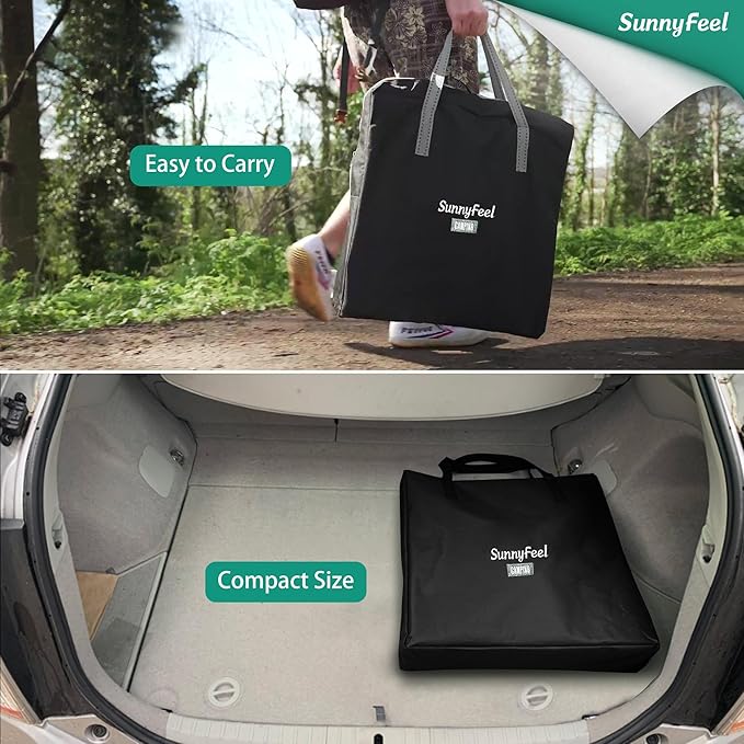 SUNNYFEEL Camping Directors Chair Heavy DutyOversized Portable Folding Chair with Side Table Pocket for Beach FishingTripPicnicLawnConcert Outdoor Foldable Camp Chairs