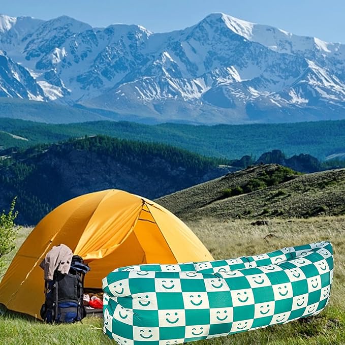 Inflatable Lounger Air Sofa Chair Camping &amp Beach Accessories Portable Water Proof Couch for Hiking Picnics Outdoor Music Festivals &amp Backyard Lightweight Air Hammock (170x80cm / 66.9x3