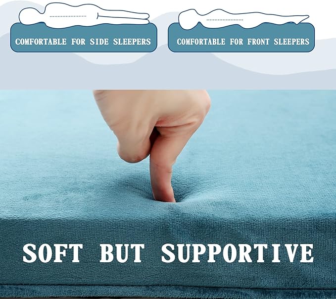 Foam Camping Mattress - Roll Up Sleeping Mat for Cot Foam Sleeping Pad for Camping with Cover for Kids Adults Portable Camping Mat Camping Pad for Bed Car