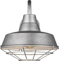 Generation Lighting Barn Light Cage for Outdoor Light Fixture Weathered Pewter 96374-57 Stainless Steel Hanging Light Cage for Rustic Home Decor Metal Lamp Guard for Outdoor Wall Light Fixture