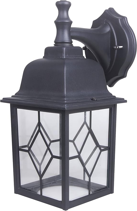 LIT-PaTH Outdoor LED Wall Lantern Large Exterior Wall Light Fixture 3000K Warm White 11W 1000 Lumen Matte Black Anti-Rust Aluminum Porch Lighting for Outside Patio Garage 1 Pack