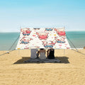 Cute Pig with Heart Camping Sun Shelter Beach Tent Portable Beach Sun Shade Outdoor Canopy for Camping Trips Fishing Picnic