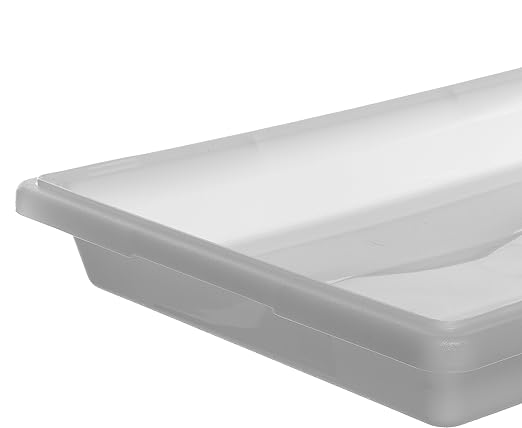 Carlisle FoodService Products Storplus 5 Gallon Food Storage Container with Stackable Design for Kitchen and Restaurants Polyethylene (Pe) White (Pack of 6)