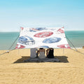 Rugby Pattern (34) Camping Sun Shelter Beach Tent Portable Beach Sun Shade Outdoor Canopy for Camping Trips Fishing Picnic