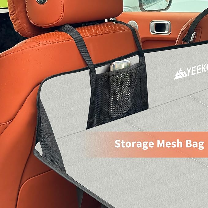 Car Rear Seat Mattress Extension Plate Foldable Car Back Seat ExtenderPortable Mattress for Sleeping Increase Travel Trunk Space and Car Bed Camping Space for Cars SUV Model Y/3（Grey）