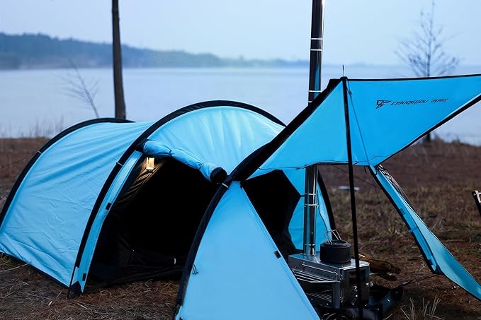 Hot Tent with Stove Jack – 4 Season Waterproof &amp Windproof Shelter for 1–4 People Lightweight for Camping Hiking Hunting &amp Fishing